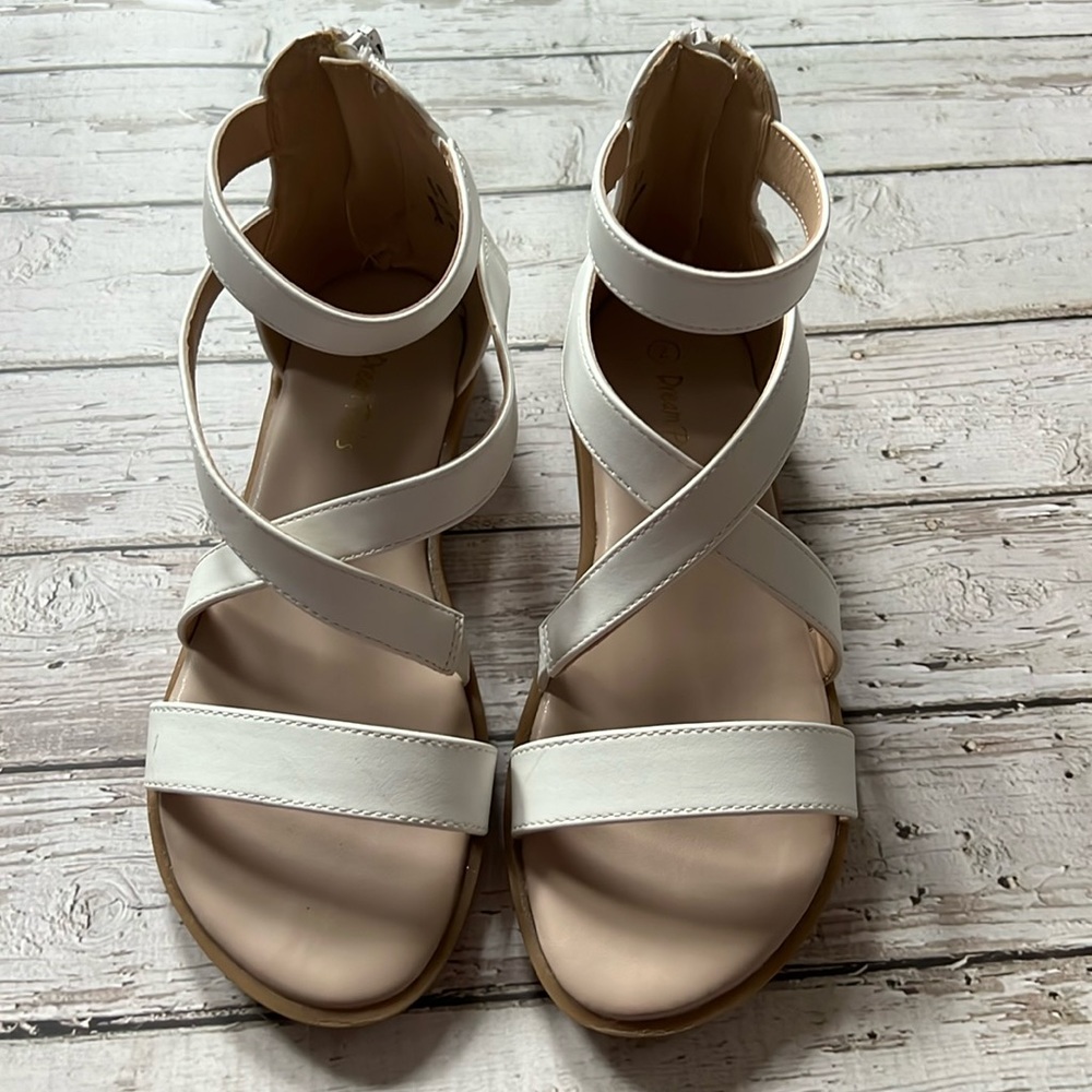 Girls white sandlals